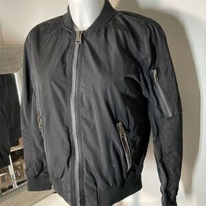 Levi's Men's jacket- Black Bomber Jacket Size S Casual Full Zip w/pockets